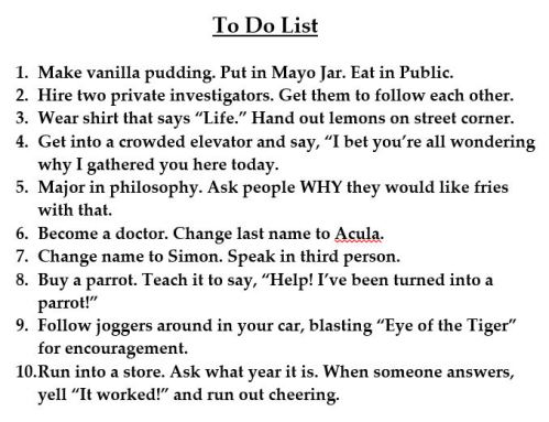 To Do List
